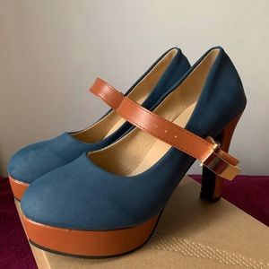 Blue Matte Highheels